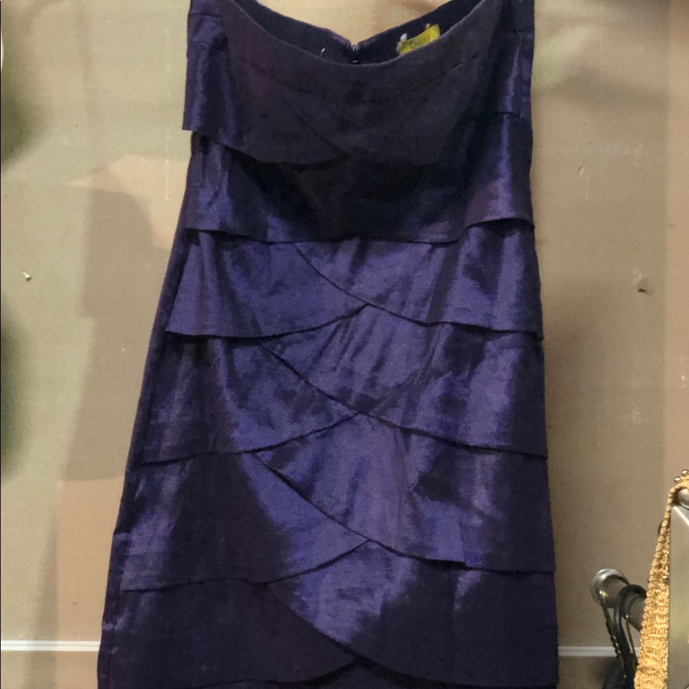 Purple stretchy Evening Gown